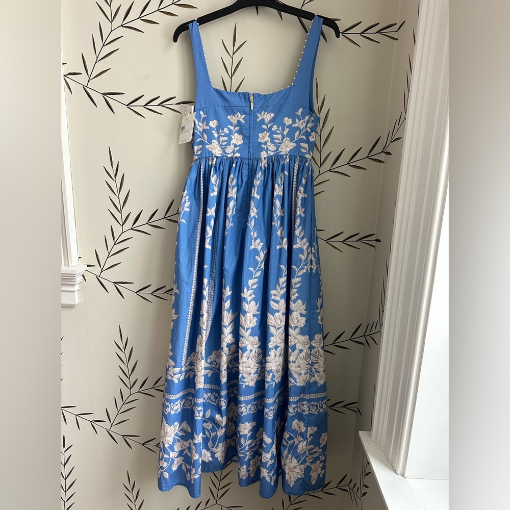 NEW AGUA x AGUA BENDITA Barbara Madera Midi Dress. Color: Blue. Size: XS. NWT - Picture 8 of 12